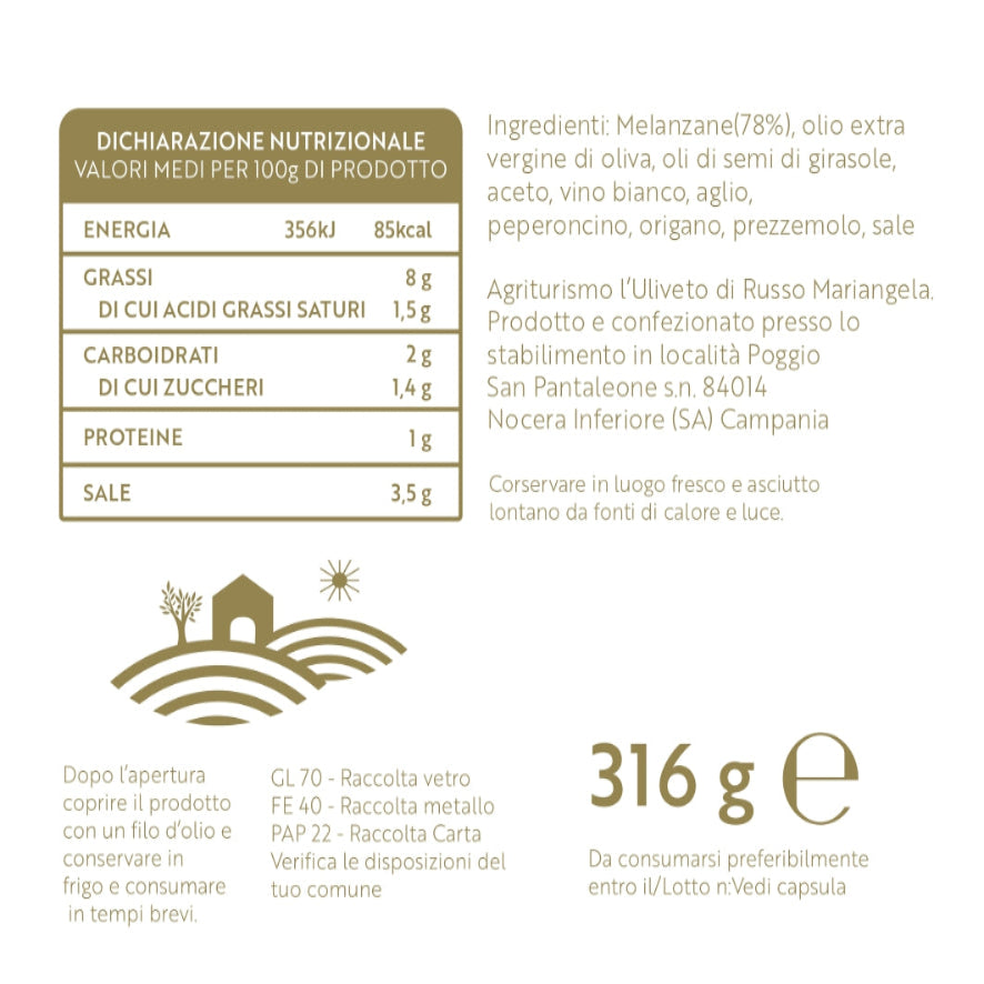 Sott'olio di melenzane
